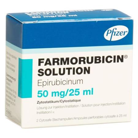 Farmorubicin Solution Inj L&ouml;s 50 mg/25ml 2 Cytosafe 25 ml - PrimeCare Global