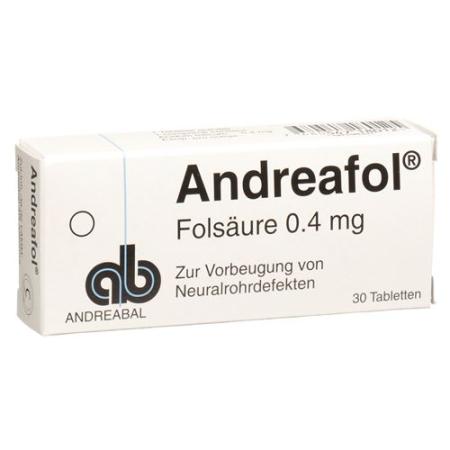 Andreafol 0.4 mg 30 tablets - PrimeCare Global