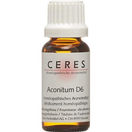 Ceres Aconitum D 6 Dilution Bottle 20 ml - PrimeCare Global