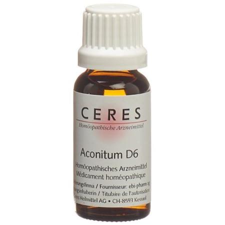 Ceres Aconitum D 6 Dilution Bottle 20 ml - PrimeCare Global
