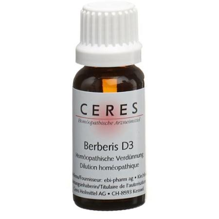Ceres Berberis D 3 Dilution Bottle 20 ml - PrimeCare Global