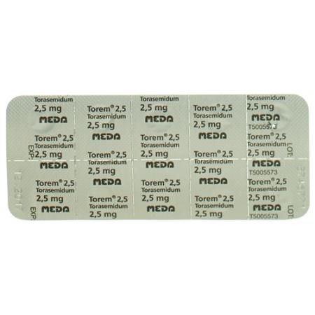 Torem Tabl 2.5 mg 100 pcs - PrimeCare Global