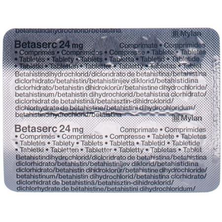 Betaserc Tabl 24 mg 50 pcs - PrimeCare Global