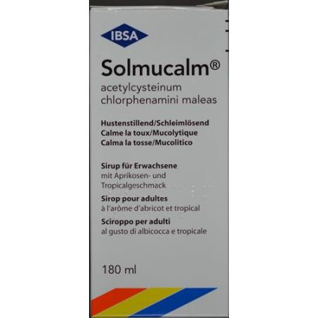 Solmucalm Syrup Adult Bottle 180 ml - PrimeCare Global