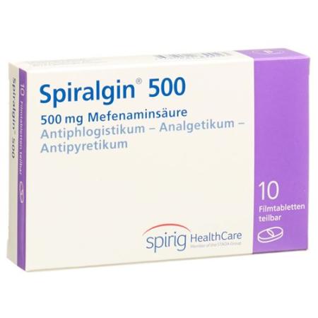 Spiralgin Filmtablet 500 mg 10 pcs - PrimeCare Global