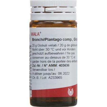 Wala Bronchi/Plantago comp. Glob bottle 20 g - PrimeCare Global