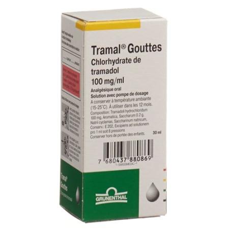 Tramal drops 100 mg/ml with dosing pump Fl 30 ml - PrimeCare Global