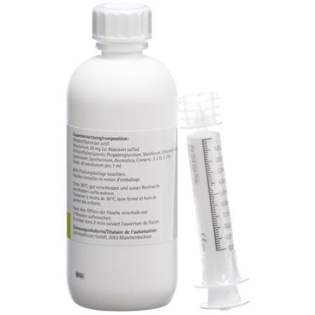 Ziagen drinking solution 20 mg/ml bottle 240 ml - PrimeCare Global