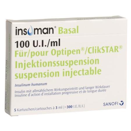Insulin Insuman Basal Inj Susp Optipen 5x3ml - PrimeCare Global