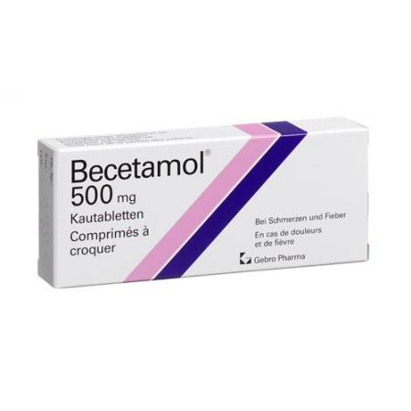 Becetamol chewable 500 mg 20 pcs - PrimeCare Global