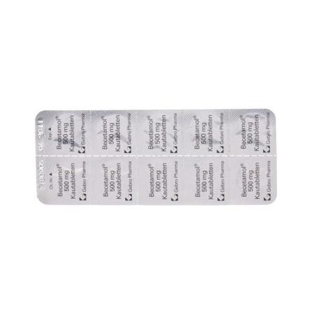 Becetamol chewable 500 mg 20 pcs - PrimeCare Global