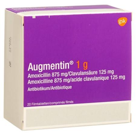 Augmentin film tablet 1 g adults 20 pcs - PrimeCare Global