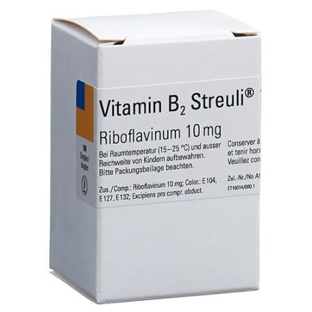 Vitamin B2 Streuli Drag 10 mg Ds 100 pcs - PrimeCare Global