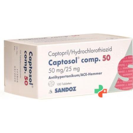 Captosol Comp 50/25 100 tablets - PrimeCare Global