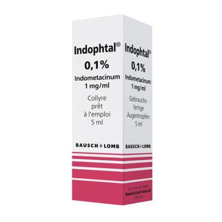 Indophtal Gtt Opht 0.1% ready to use bottle 5 ml - PrimeCare Global