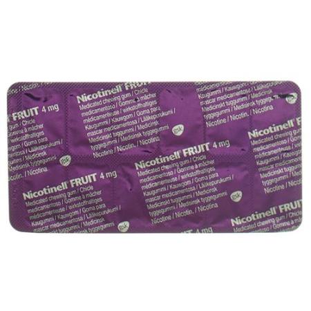 Nicotinell Gum 4 mg fruit 24 pcs - PrimeCare Global