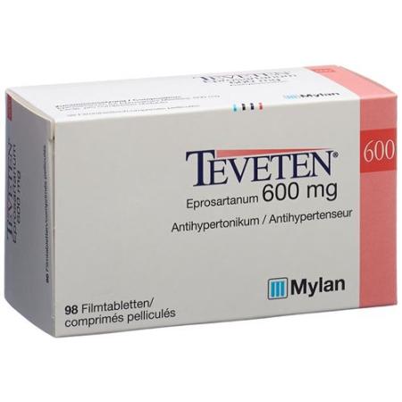 Teveten Filmtablet 600 mg 98 pcs - PrimeCare Global