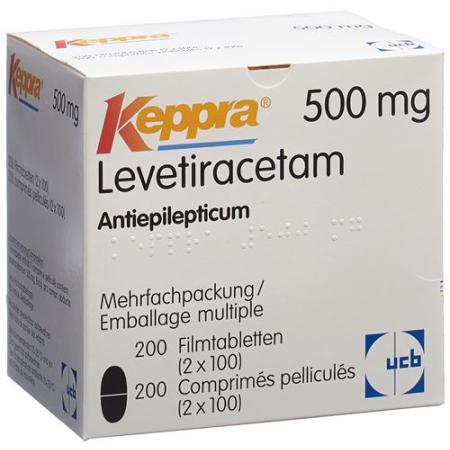 Keppra Filmtablet 500 mg 2 x 100 pcs - PrimeCare Global