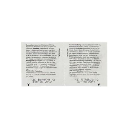 Aspirin chewable 500 mg 10 pcs - PrimeCare Global