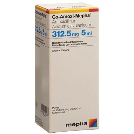 Co-Amoxi-Mepha Plv 312.5mg for Suspension Fl 100ml - PrimeCare Global