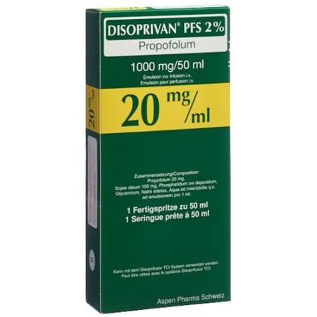 Disoprivan PFS 2% Inf Emuls 1 g/50ml Fertspr 50 ml - PrimeCare Global