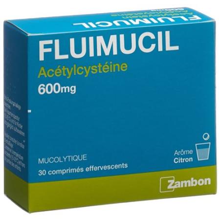 Fluimucil Brausetable 600 mg adults citron 30 pcs - PrimeCare Global