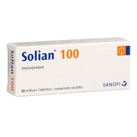 Solian Tabl 100 mg divisible 30 pcs - PrimeCare Global