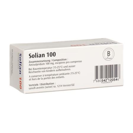 Solian Tabl 100 mg divisible 90 pcs - PrimeCare Global