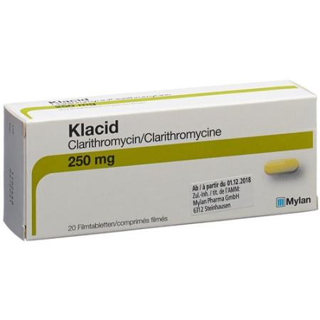 Klacid Filmtablet 250 mg 20 pcs - PrimeCare Global