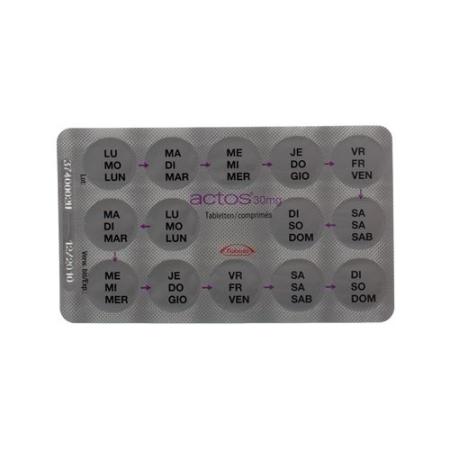 Actos Tabl 30 mg 98 pcs - PrimeCare Global