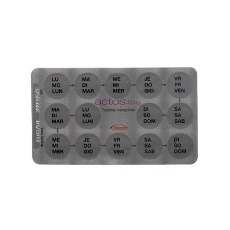 Actos Tabl 45 mg 98 pcs - PrimeCare Global