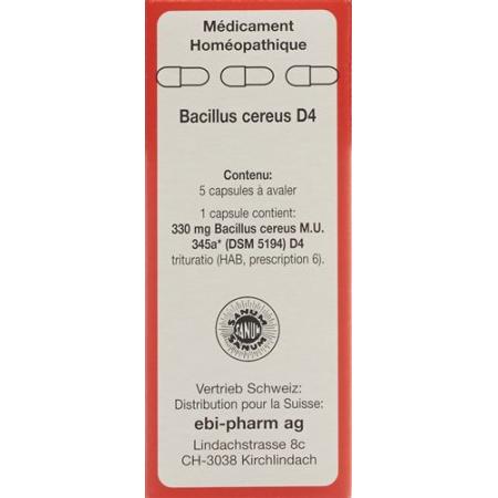 SANUM Bacillus cereus capsules D 4 5 pcs - PrimeCare Global
