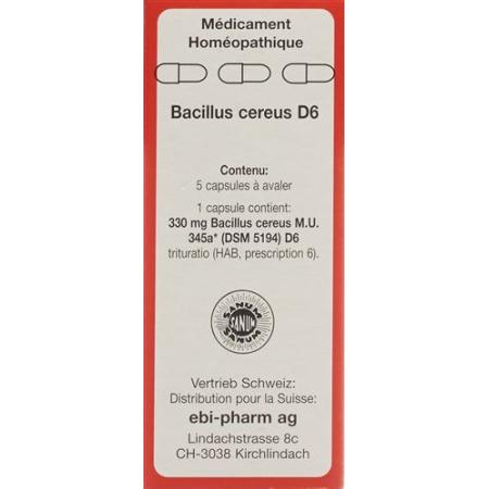 SANUM Bacillus cereus Kaps D 6 5 pcs - PrimeCare Global
