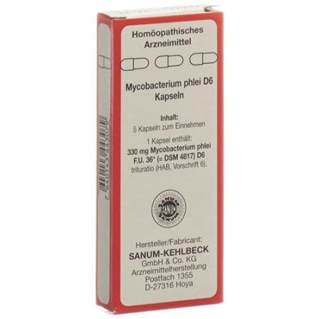 SANUM Mycobacterium phlei Kaps D 6 5 pcs - PrimeCare Global