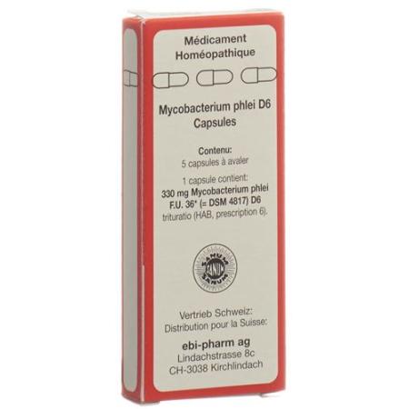 SANUM Mycobacterium phlei Kaps D 6 5 pcs - PrimeCare Global
