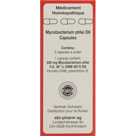 SANUM Mycobacterium phlei Kaps D 6 5 pcs - PrimeCare Global