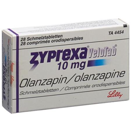 Zyprexa Velotab Melting Tabl 10 mg 28 pcs - PrimeCare Global