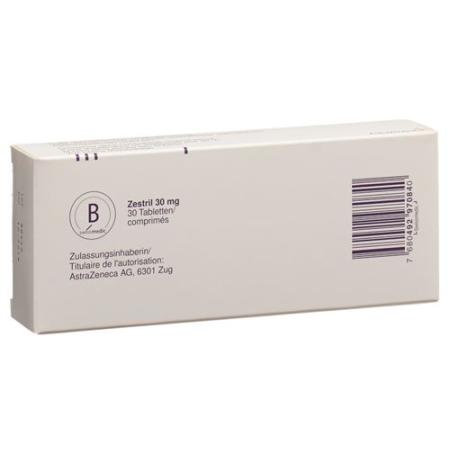 Zestril Tabl 30 mg 30 pcs - PrimeCare Global