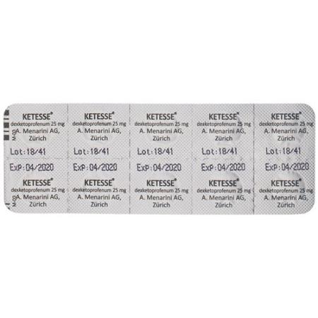 Ketesse Filmtablet 25 mg 20 pcs - PrimeCare Global