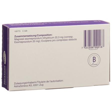 Nexium Mups Tabl 20 mg 28 pcs - PrimeCare Global