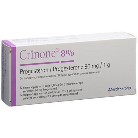 Crinone Vag Gel 8% 6 monodoses 1,125 g - PrimeCare Global