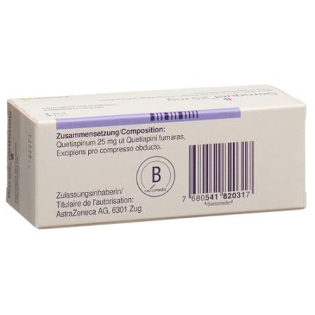 Seroquel Filmtablet 25 mg 60 pcs - PrimeCare Global