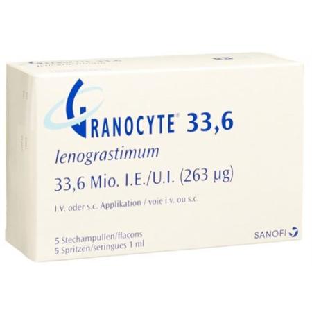 Granocyte dry sub 33.6 million IU with solvent 5 pcs - PrimeCare Global