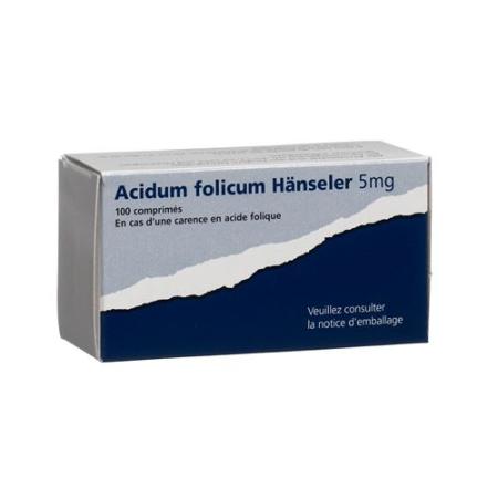 Acidum folicum H&auml;nseler Tabl 5 mg 100 pcs - PrimeCare Global