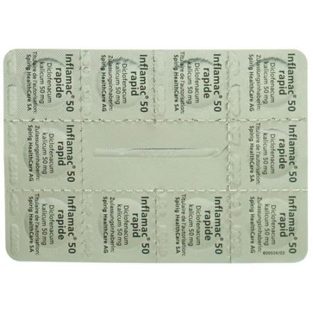 Inflamac rapid film tablet 50 mg 10 pcs - PrimeCare Global