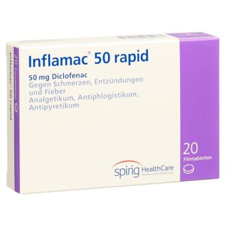 Inflamac rapid film tablet 50 mg 20 pcs - PrimeCare Global