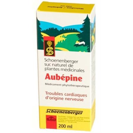 Schoenenberger hawthorn medicinal plant juice bottle 200 ml - PrimeCare Global