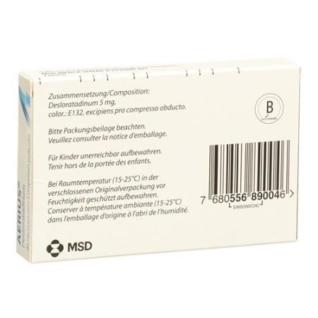 Aerius Filmtablet 5 mg 30 pcs - PrimeCare Global