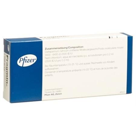 Fragmin Inj L&ouml;s 2500 IU/0.2ml 2 Fertspr 0.2 ml - PrimeCare Global