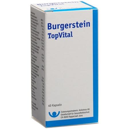 Burgerstein TopVital capsules 40 pcs - PrimeCare Global